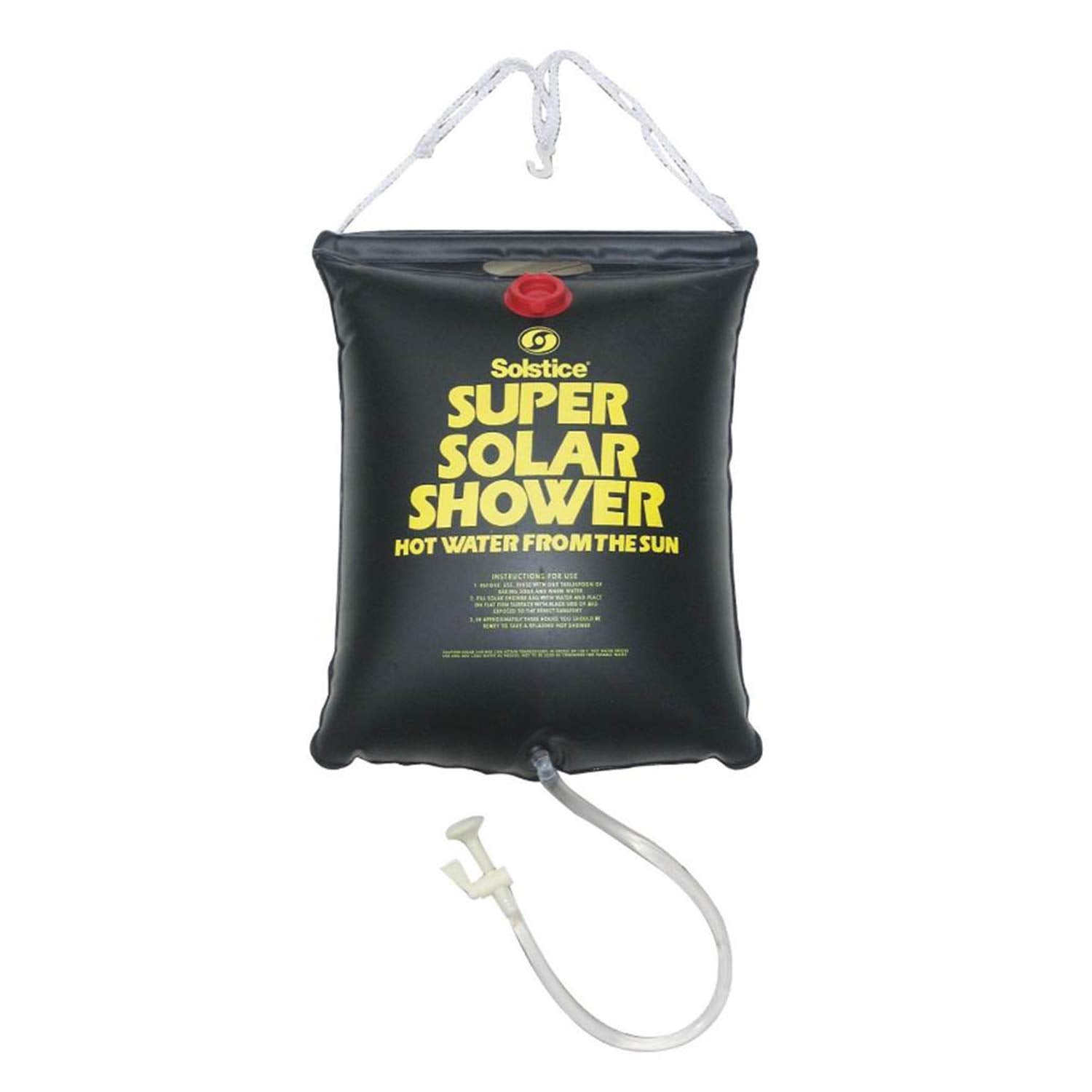 Swimline Super Solar Heated Camp Shower front view with adjustable shower head