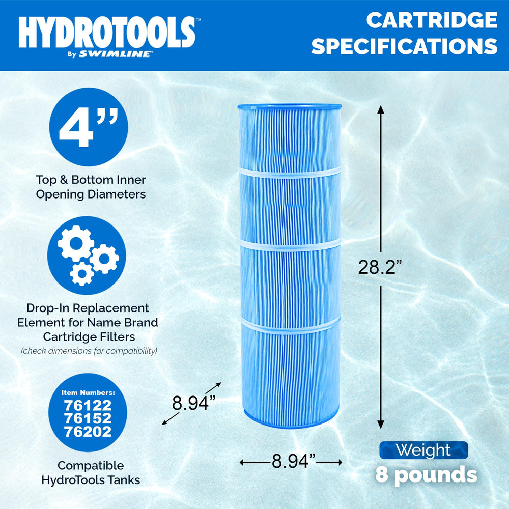 Swimline Ultra Filter element dimensions