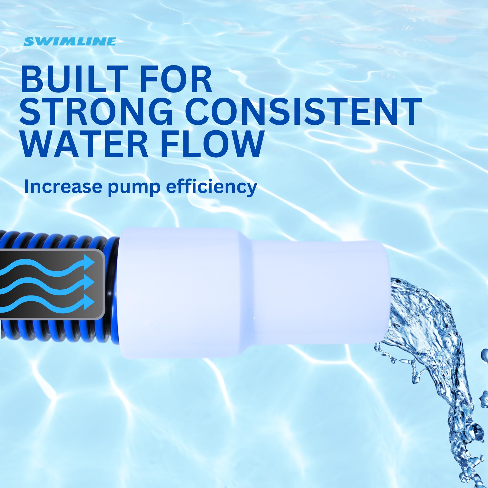 Swimline Vacuum Hose demonstrating flexibility and length