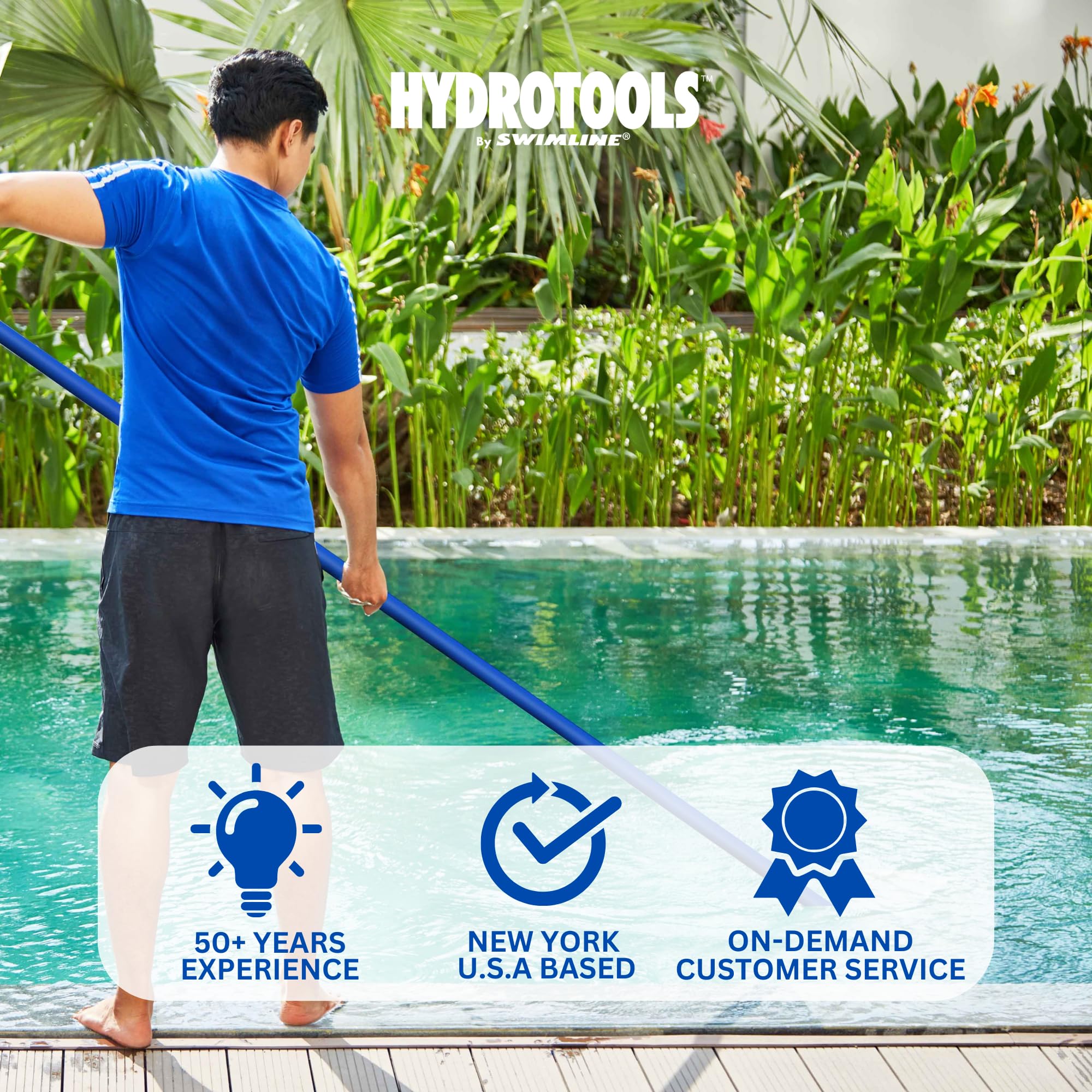 Swimline Vacuum Hose laid out showing length and flexibility