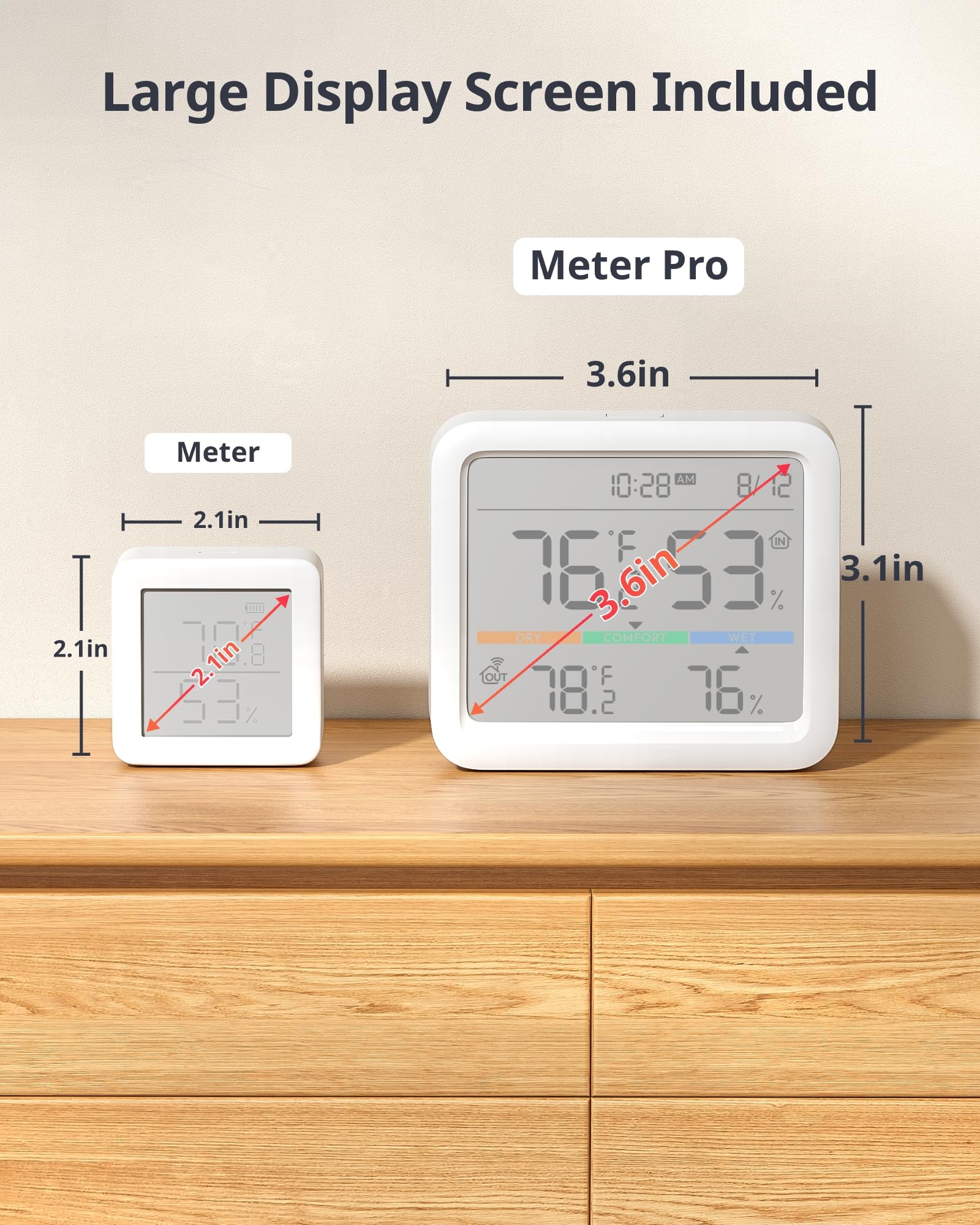 SwitchBot Meter Pro in use in a living room setting