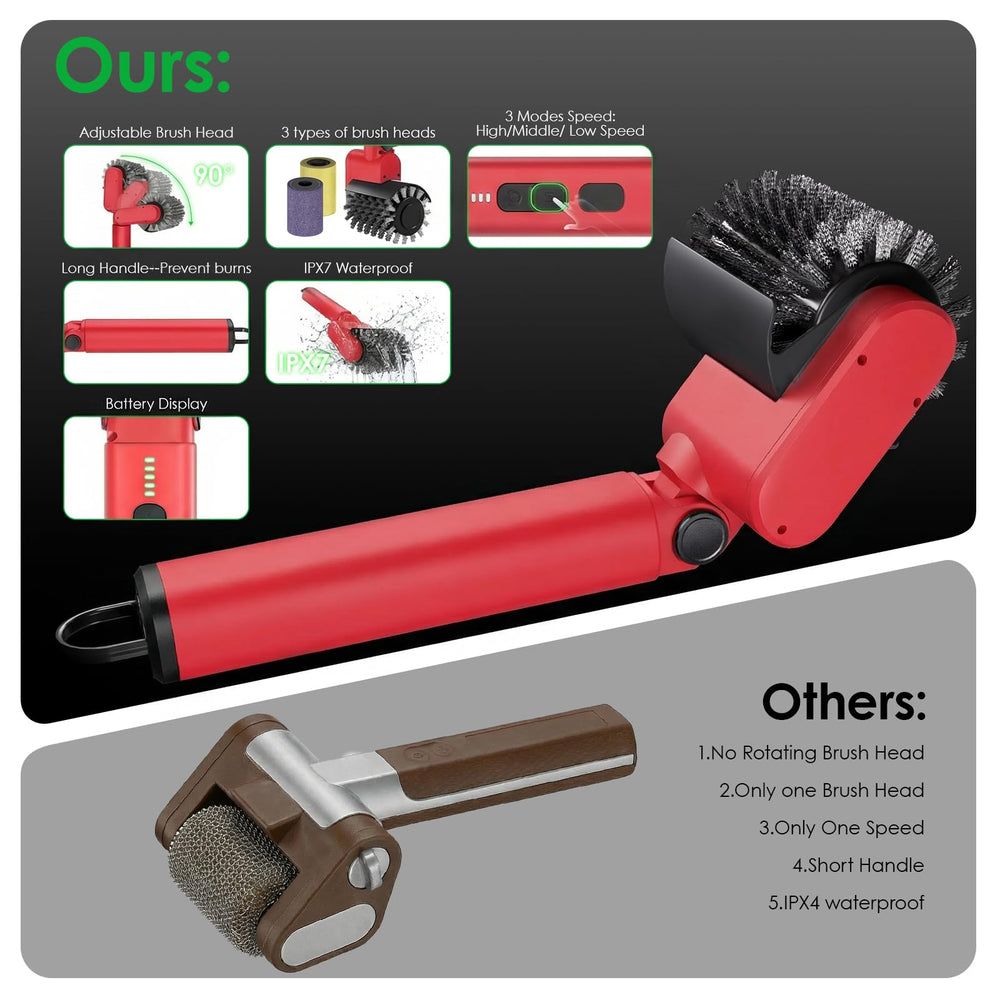 SWITMH Electric Grill Brush accessories included