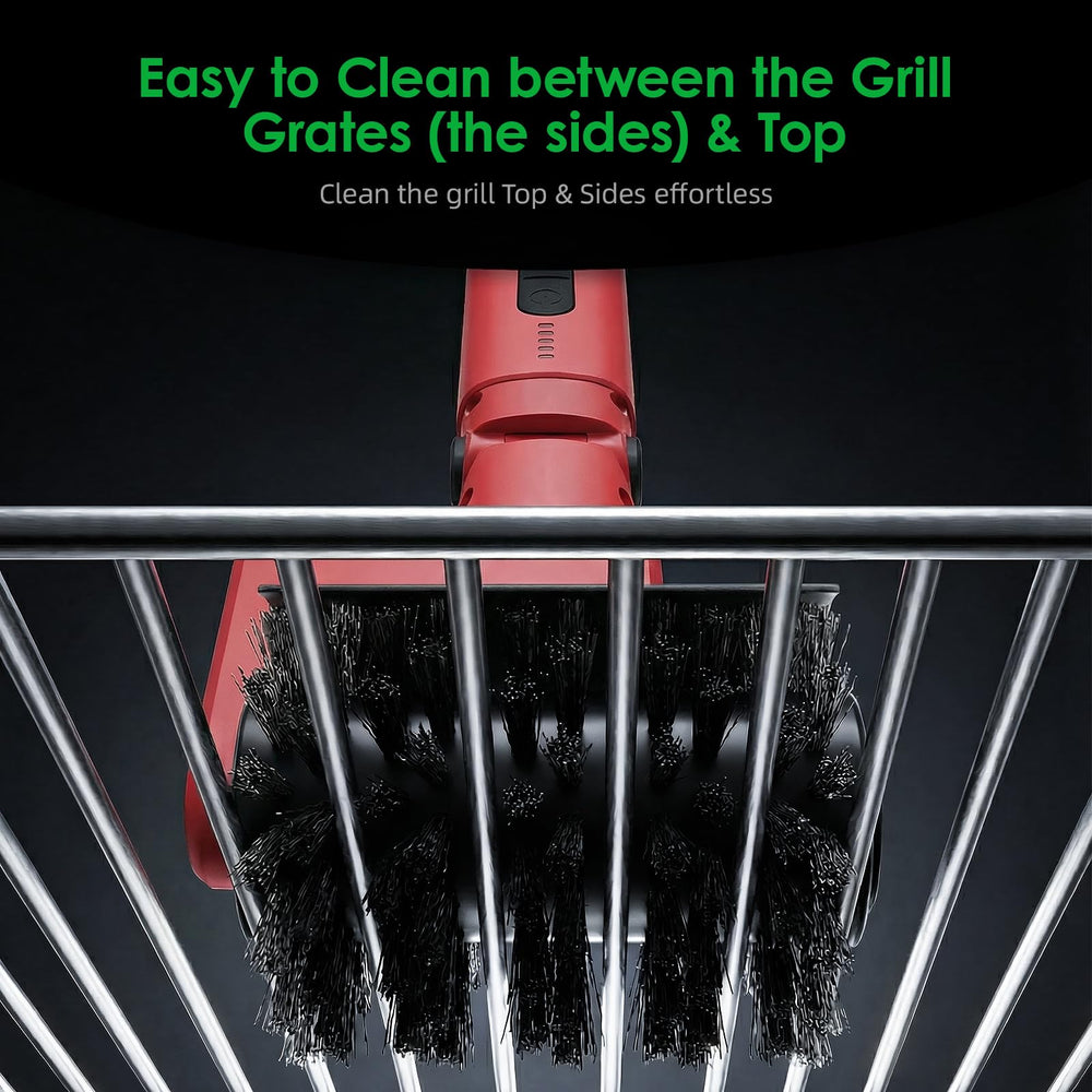 SWITMH Electric Grill Brush in outdoor setting