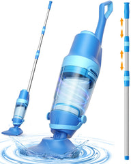 Swolace Cordless Pool Vacuum with telescopic pole and brush head
