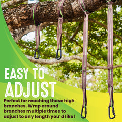 Swurfer Tree Swing Hammock Straps - locking carabiners