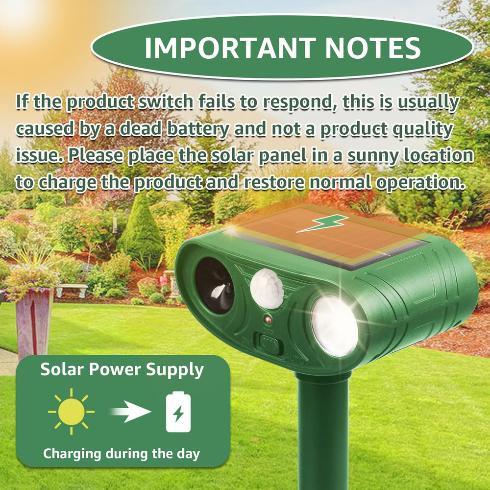 Sxaze animal repellent in garden setting
