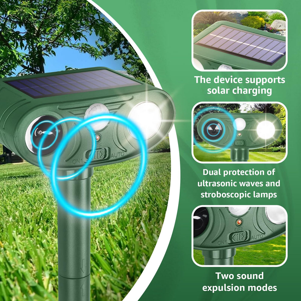 Sxaze Ultrasonic Animal Repellent in outdoor environment