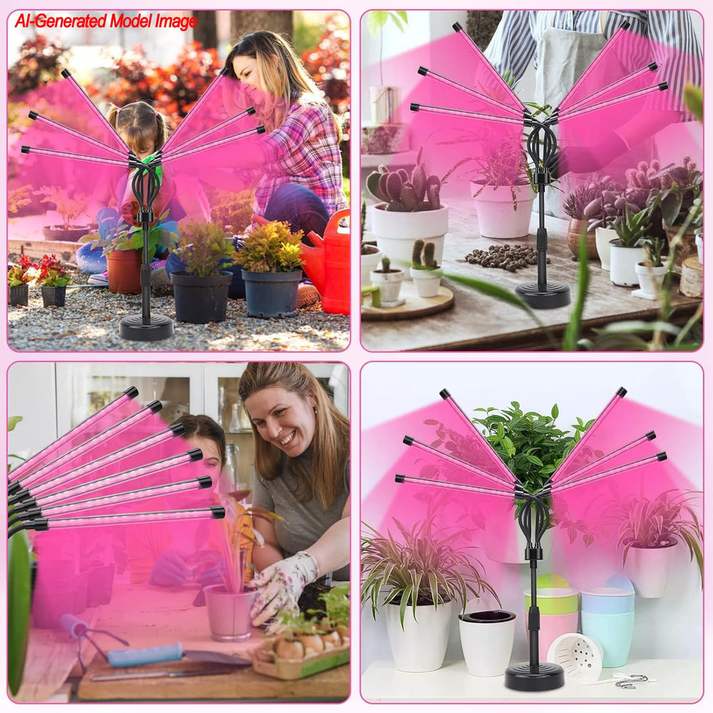 SYEIORAOM grow light illuminating various indoor plants