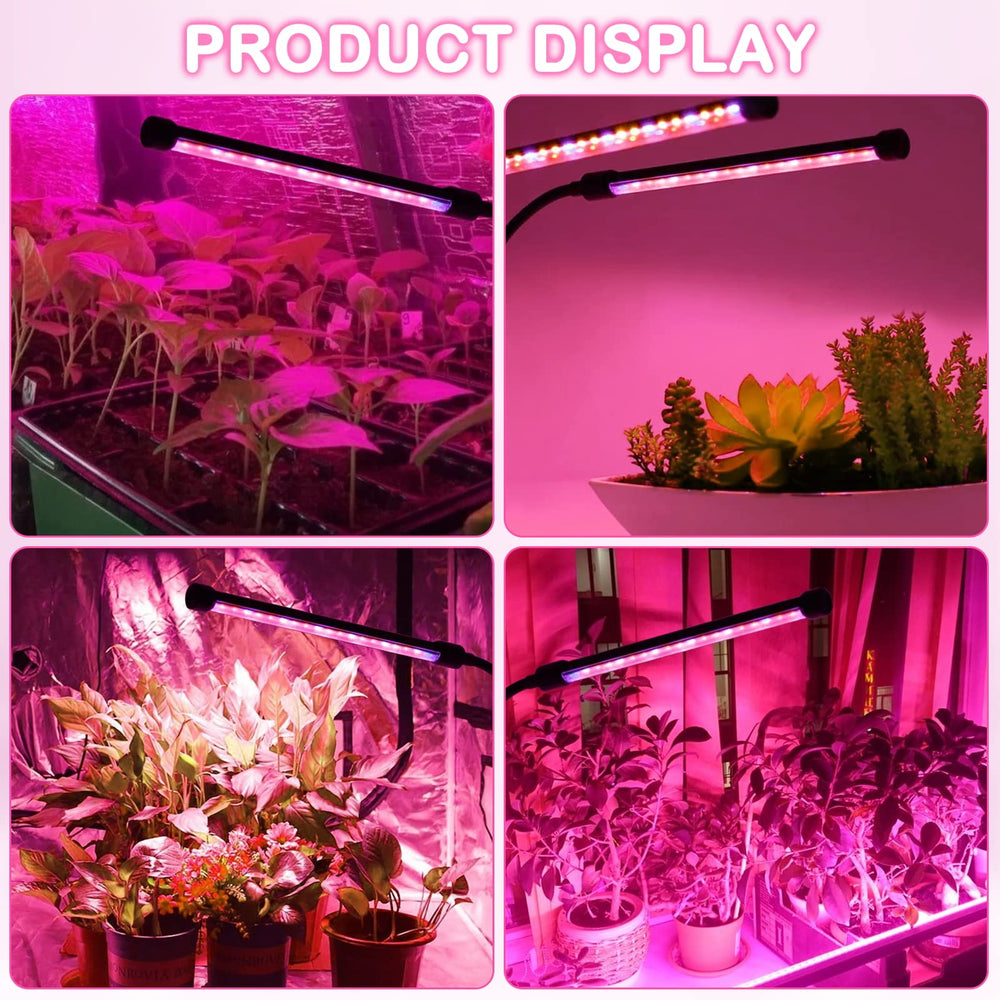 SYEIORAOM six-head grow light in use for indoor gardening