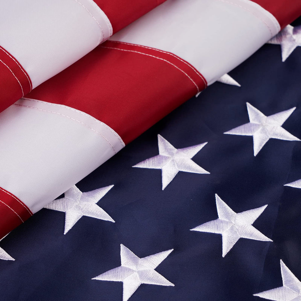 SYII American Flag 4x6 ft front view with embroidered stars