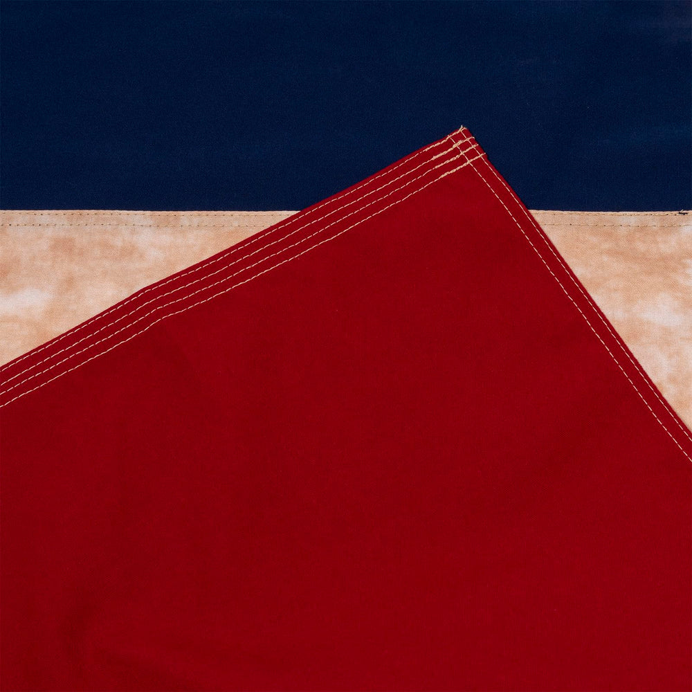 SYII Vintage Texas Flag folded neatly showing the fabric texture
