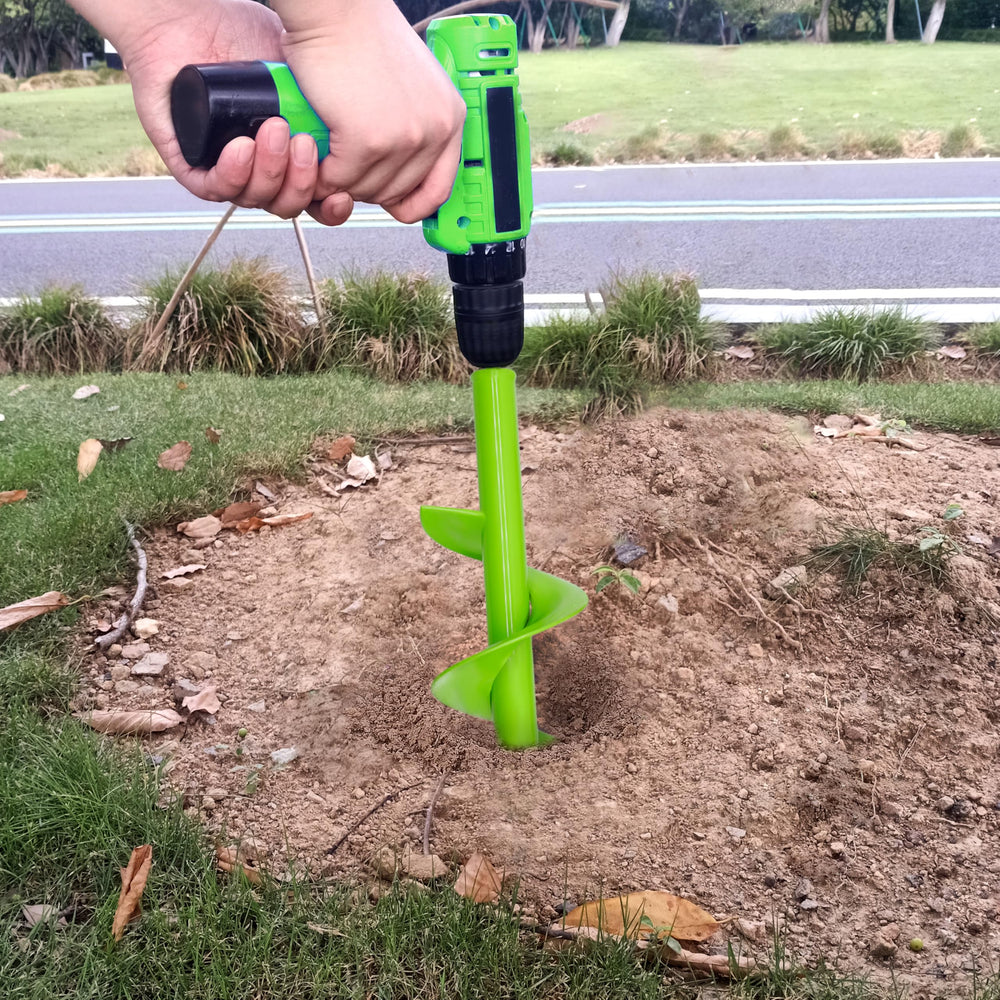 SYITCUN auger drill bit with soil being drilled