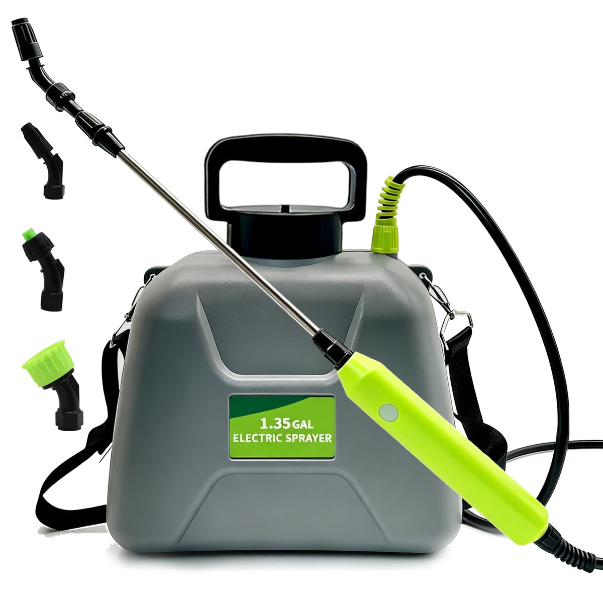SYITCUN Battery Powered Sprayer front view in gray