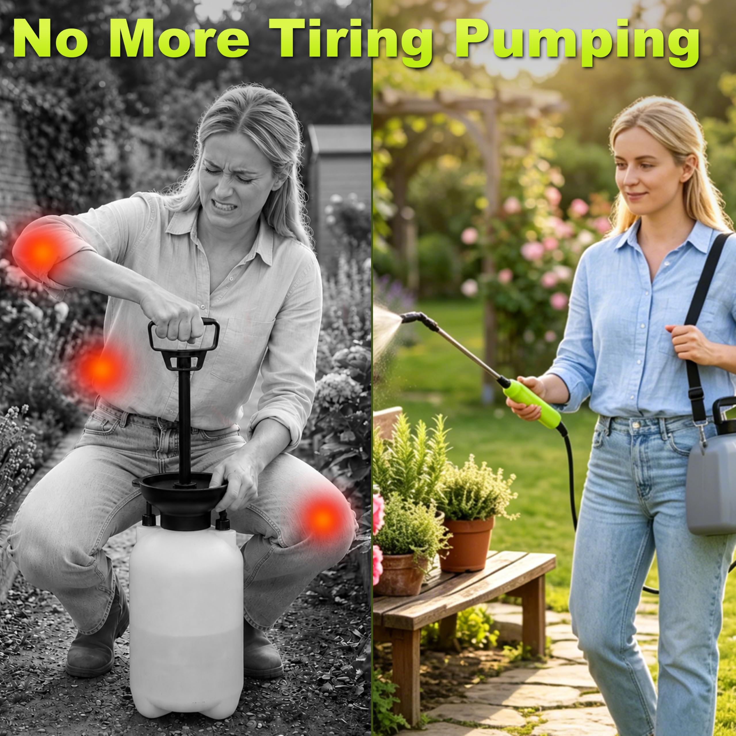 SYITCUN sprayer in a garden setting