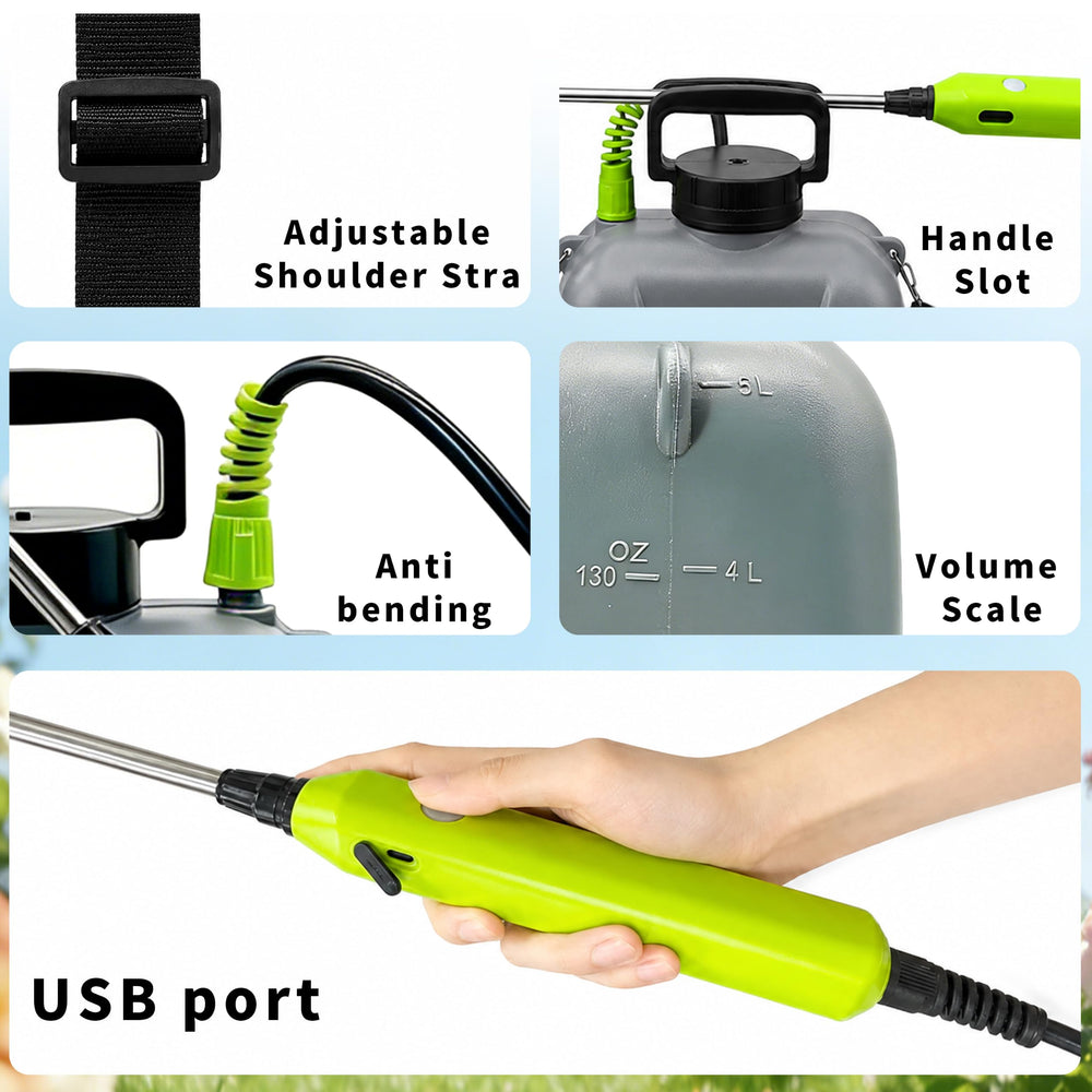 SYITCUN sprayer with all accessories laid out