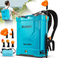 Sylsmart 4.2 Gallon Battery Powered Backpack Sprayer front view