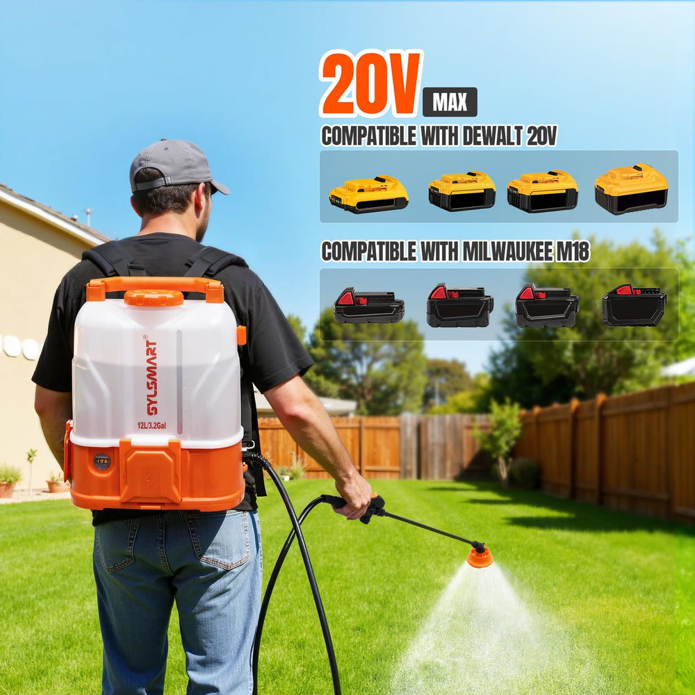 Sylsmart backpack sprayer with dual spray wands