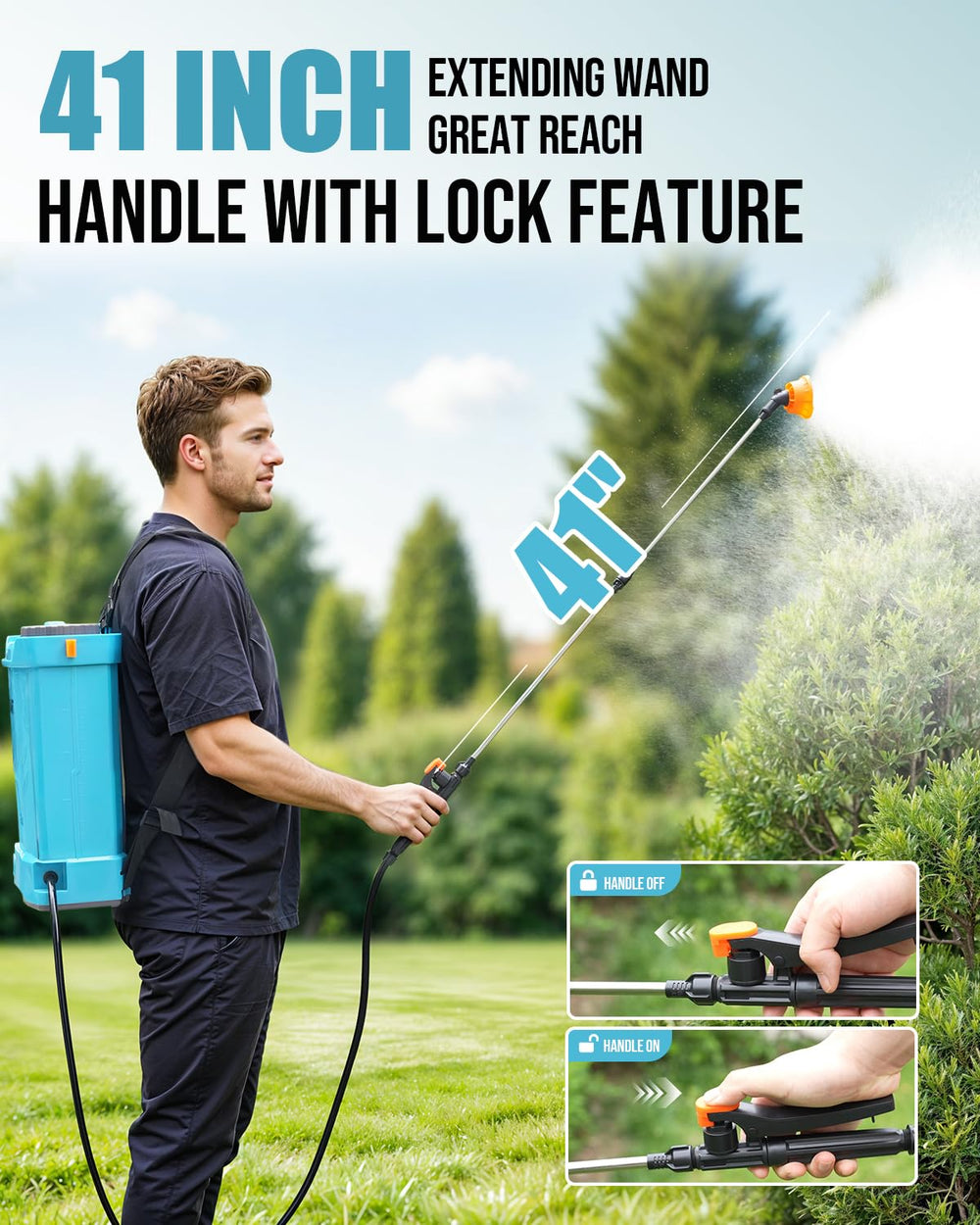 Sylsmart sprayer ergonomic design with padded straps
