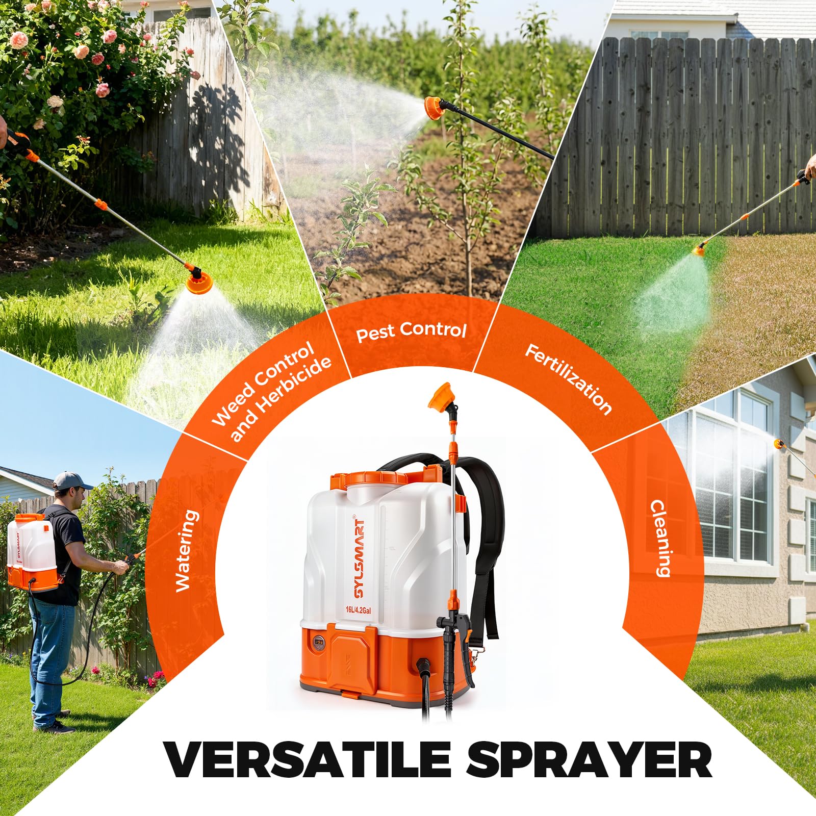 Sylsmart sprayer packaging and included accessories