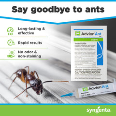 Syngenta Advion Ant Gel Bait 30g tube back view