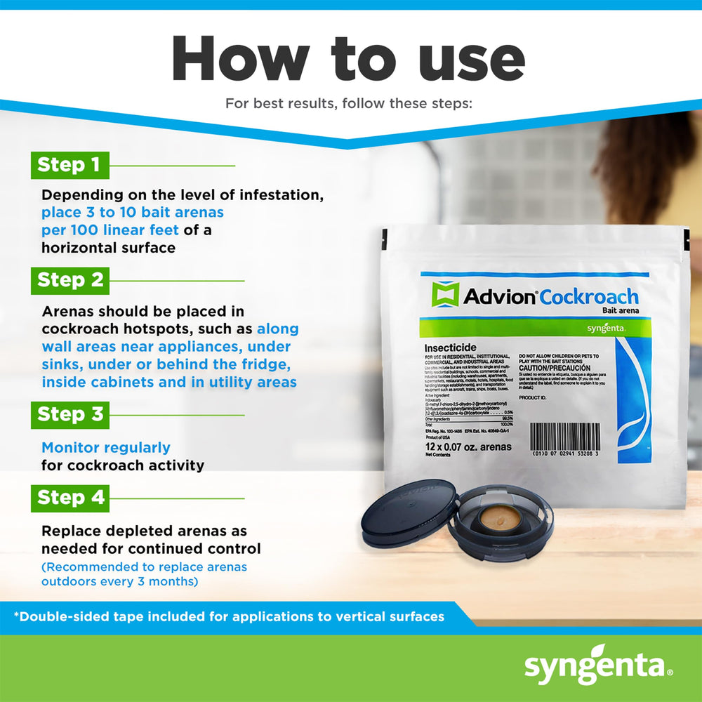 Syngenta Advion cockroach bait station in use