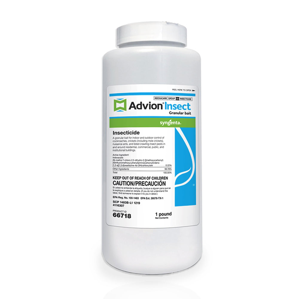 Syngenta Advion Insect Granular Bait 1 lb shaker bottle front view