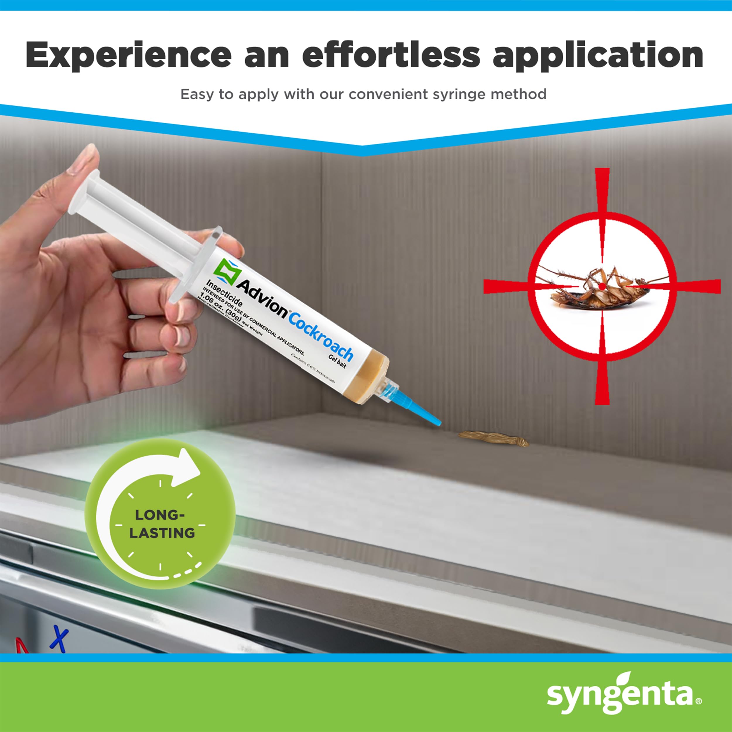 Syngenta Advion Roach Gel tubes arranged neatly