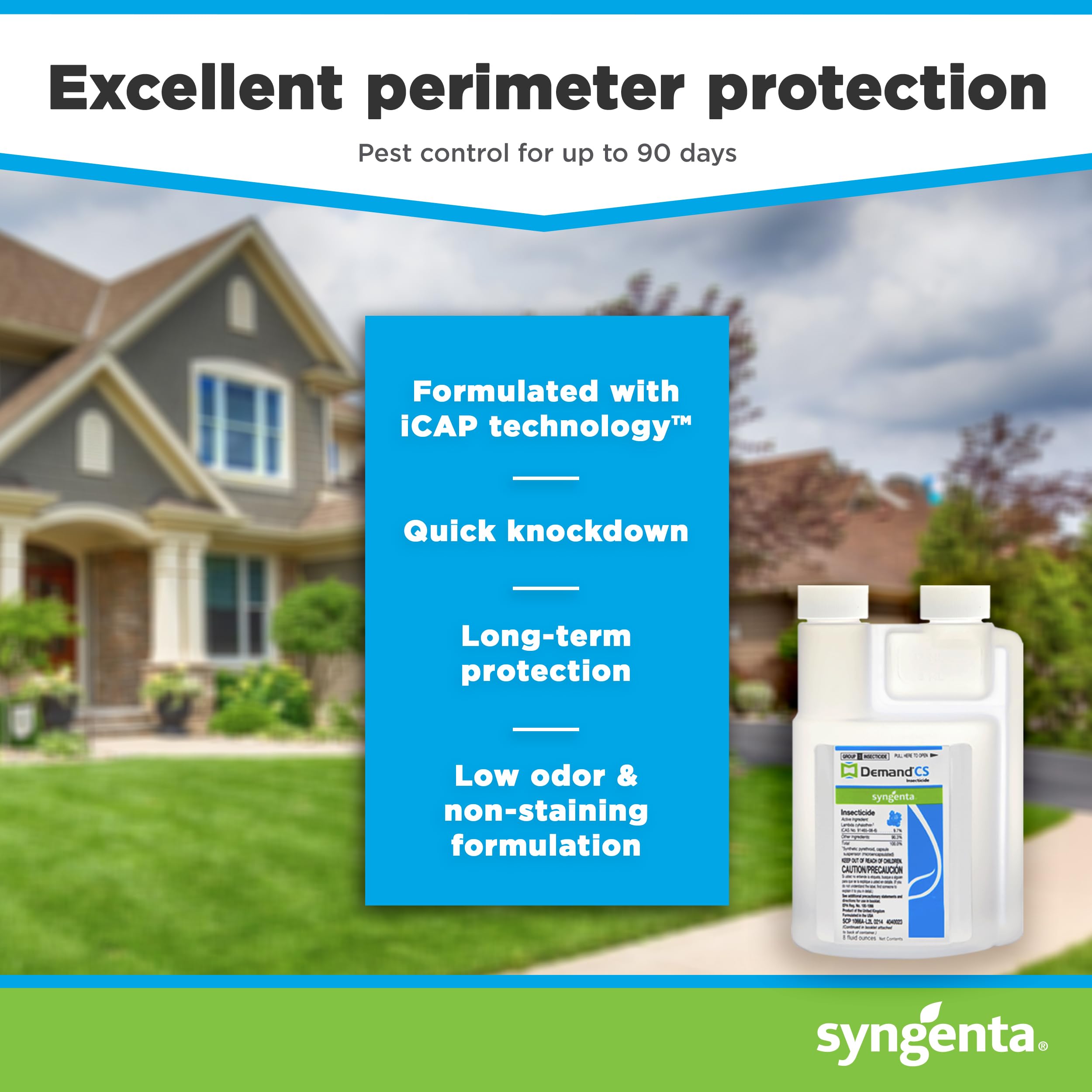 Syngenta Demand CS Insecticide in outdoor garden setting