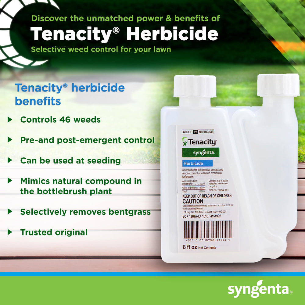Syngenta Tenacity Herbicide 8 oz back view