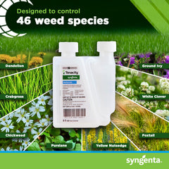 Syngenta Tenacity Herbicide bottle with measurement chamber