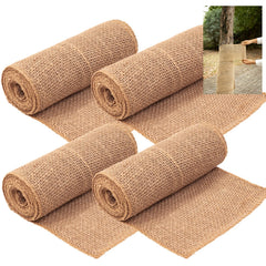 SYWHXY jute burlap tree wrap roll front view, 7.8 inches wide