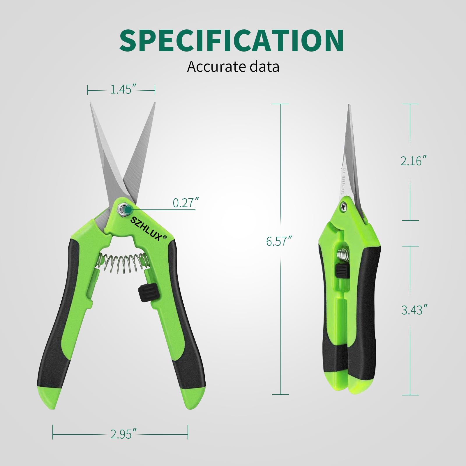 SZHLUX scissors opened, showcasing ultra-sharp blades