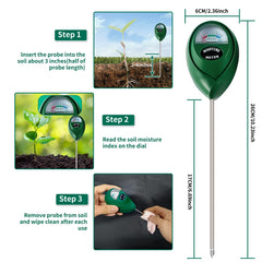 SZHLUX Soil Moisture Meter in garden soil