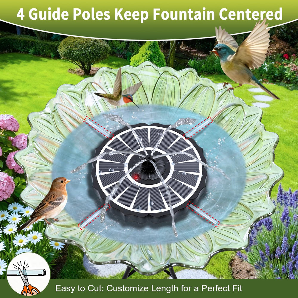 SZMP Solar Fountain battery indicator lights