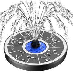 SZMP Solar Fountain front view with solar panel