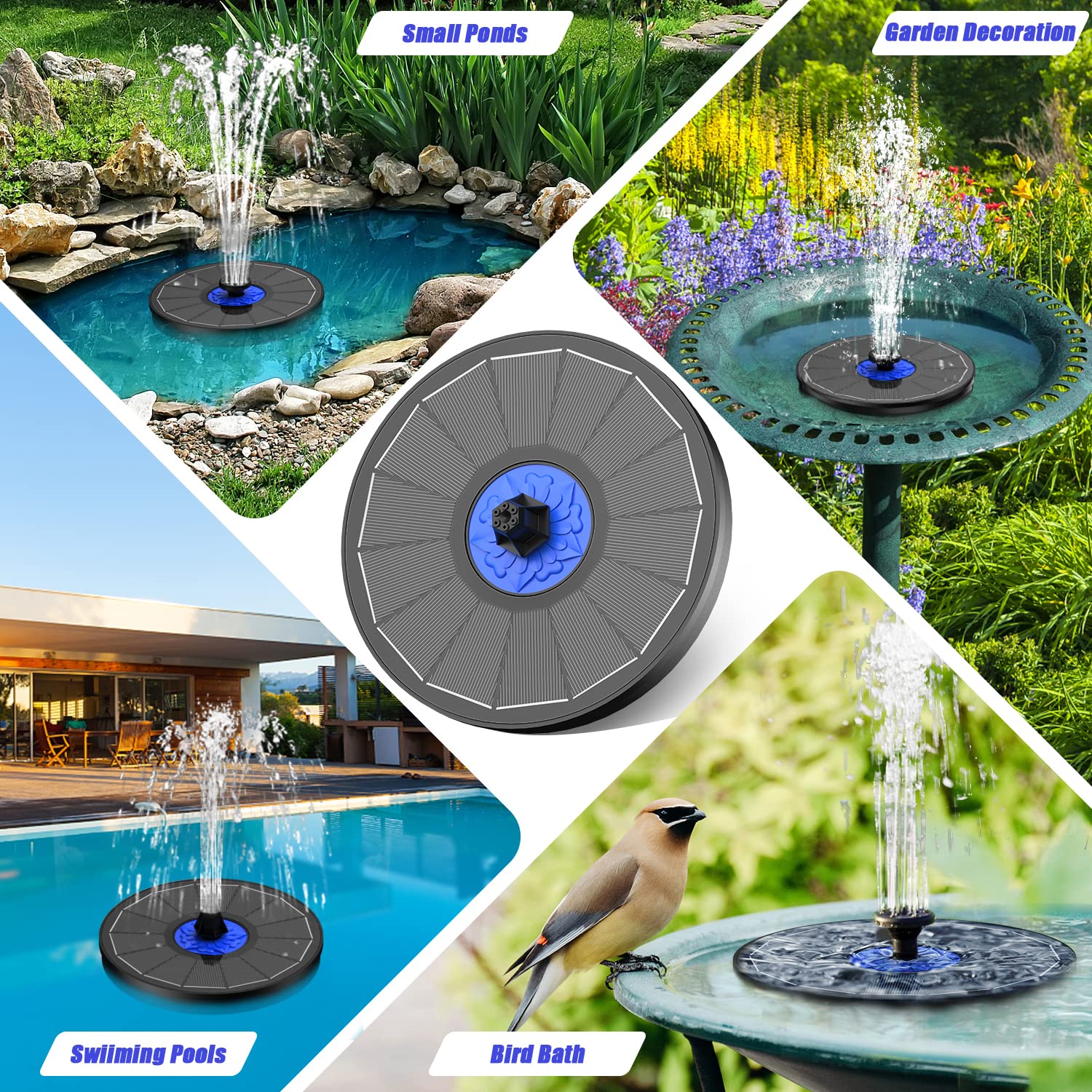 SZMP Solar Fountain packaging and specifications
