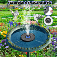 SZMP Solar Fountain spray pattern demonstration