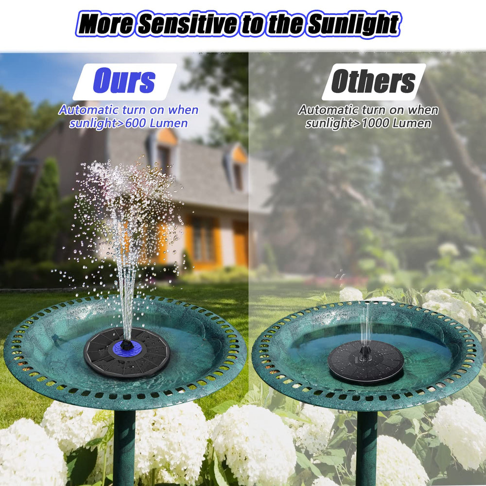 SZMP Solar Fountain with 7 nozzles displayed