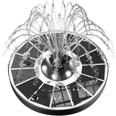 SZMP Solar Fountain with glass panel front view