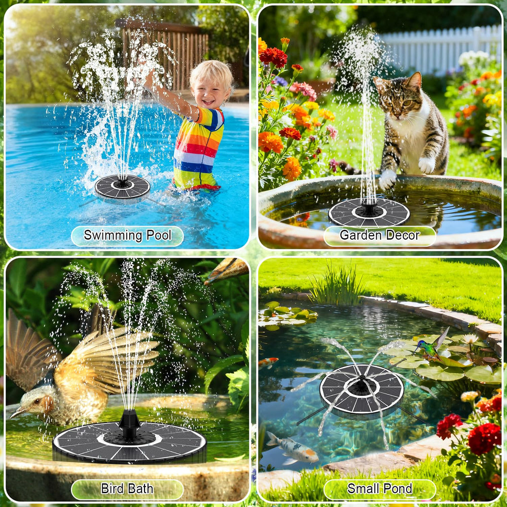 SZMP Solar Fountain with integrated fixed rods
