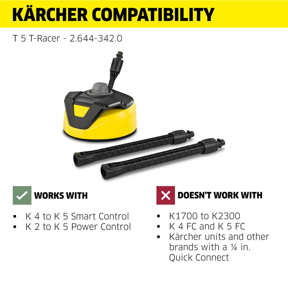 T 5 T-Racer attachment with extension wands