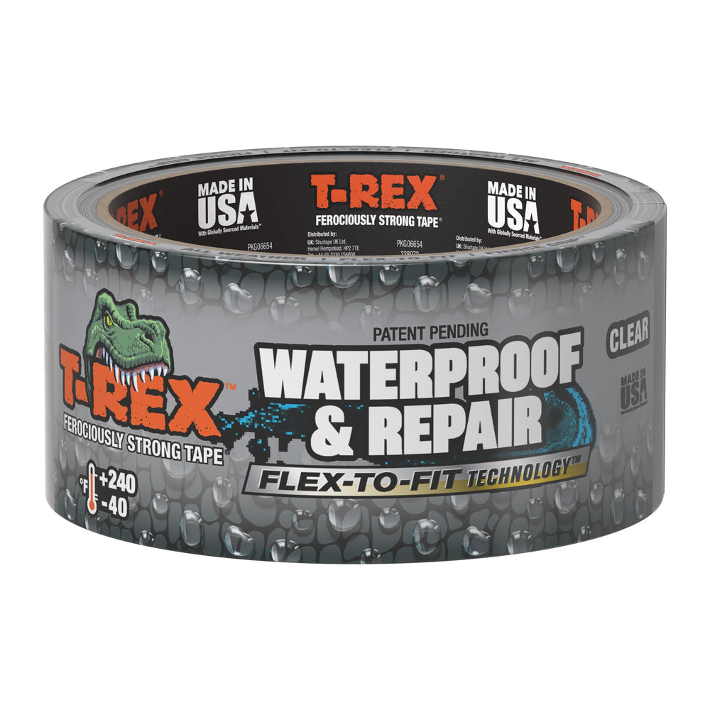 T-REX Waterproof and Pool Repair Tape roll, clear, 1.88 inches wide