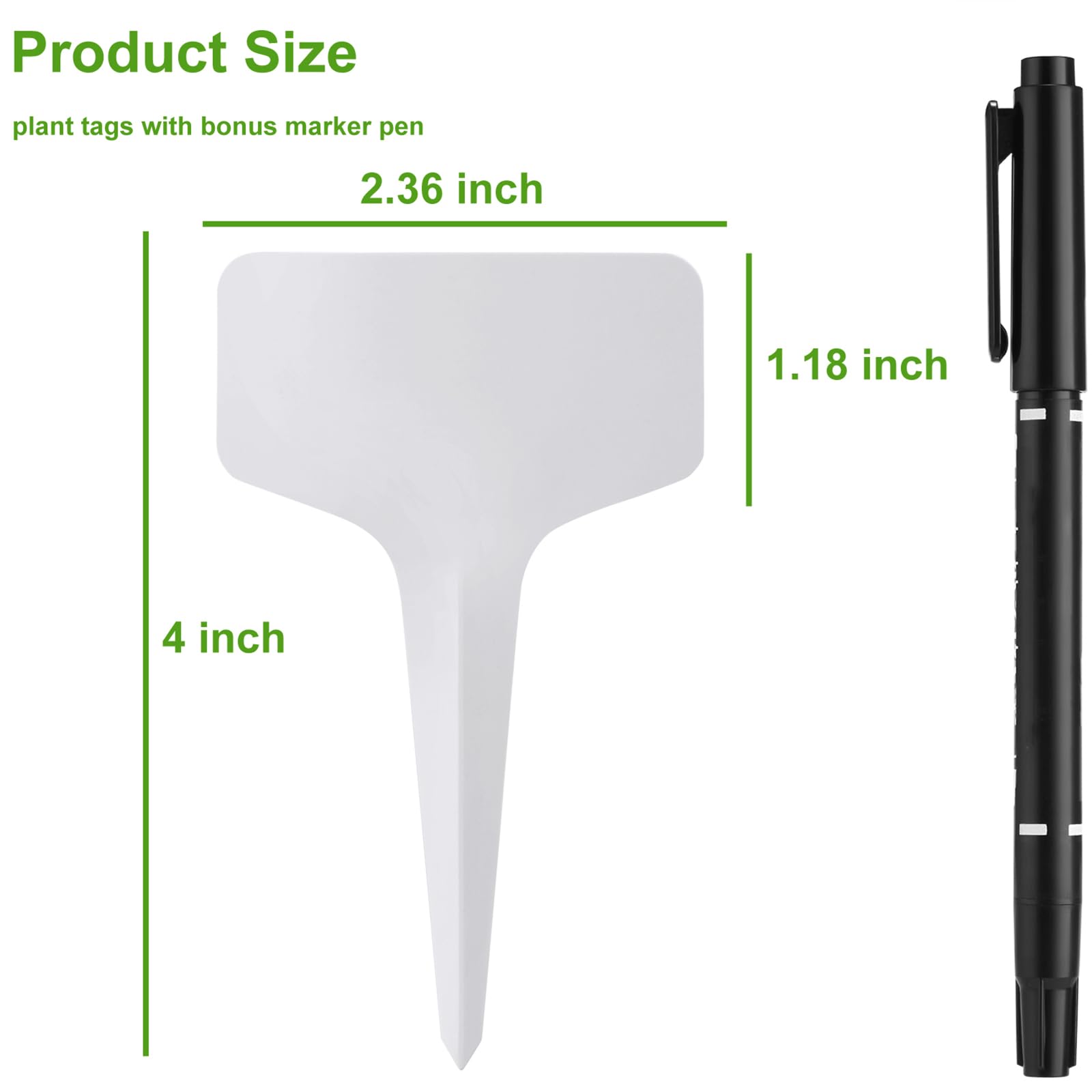 T-Shape plant labels with sharp pointed edge