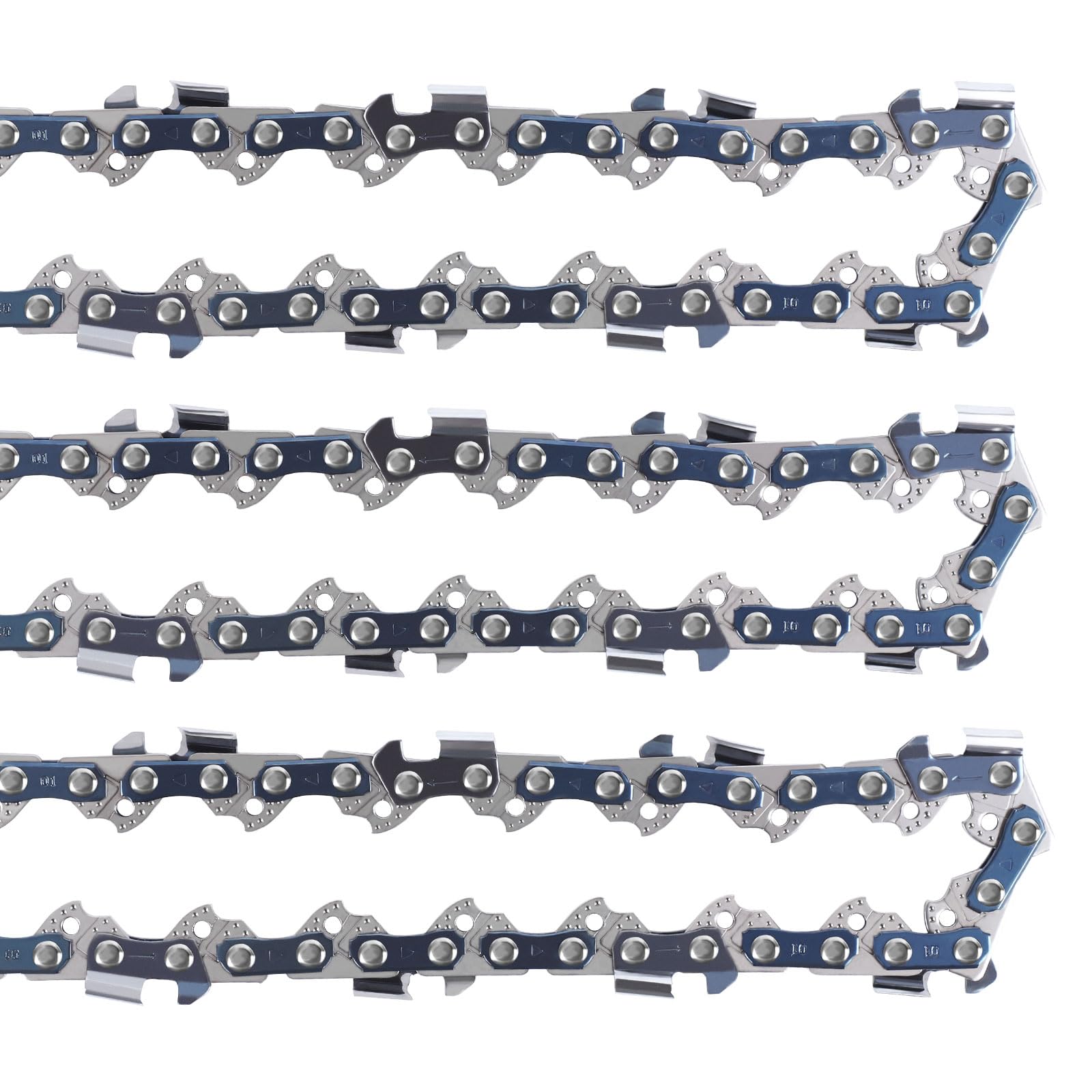 T.TAOMI 22 Inch chainsaw chain side view with drive links