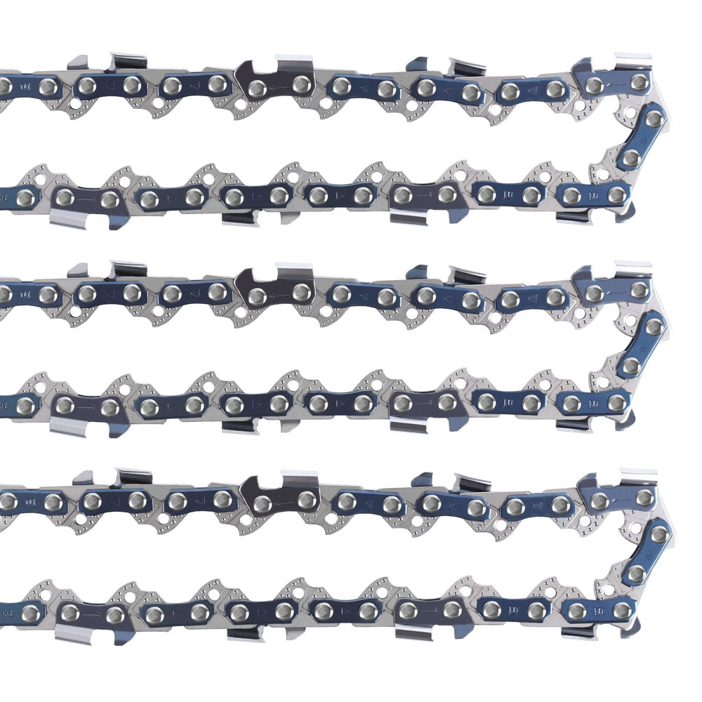 T.TAOMI 22 Inch chainsaw chain side view with drive links