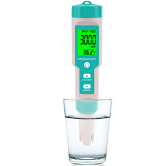 T TESTRUST Pool Salt Tester front view with clear LCD display