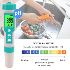 T TESTRUST Pool Salt Tester in use measuring water salinity