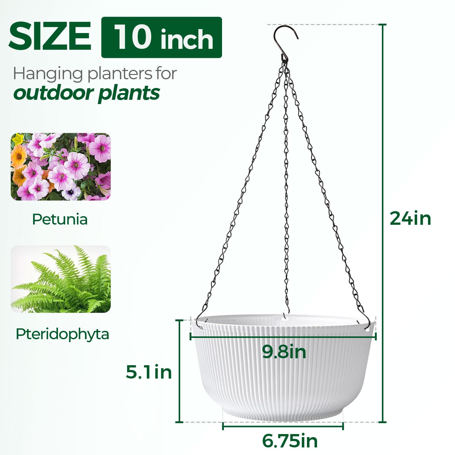 T4U Hanging Planter with chain and plug