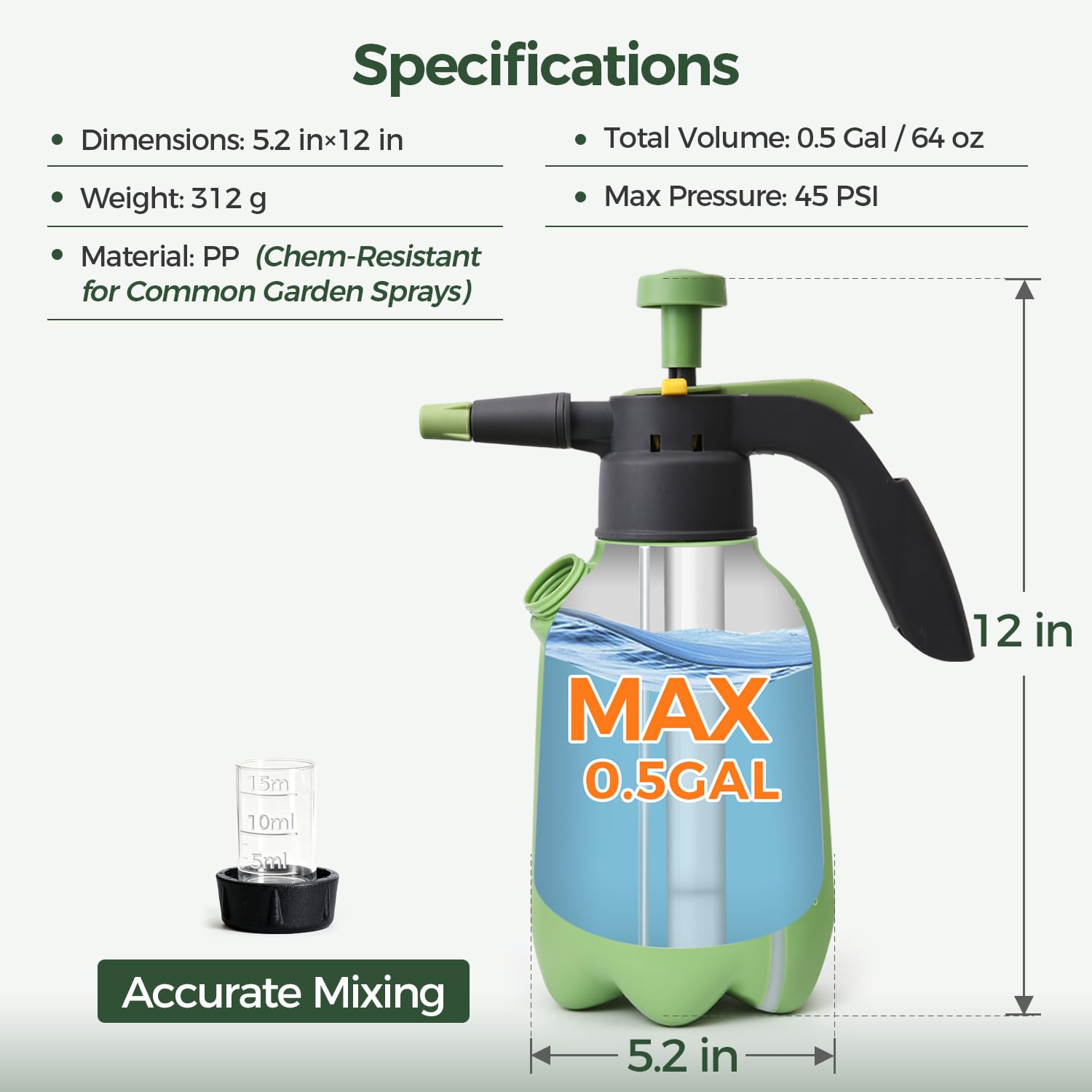 T4U Pump Sprayer with adjustable nozzle settings