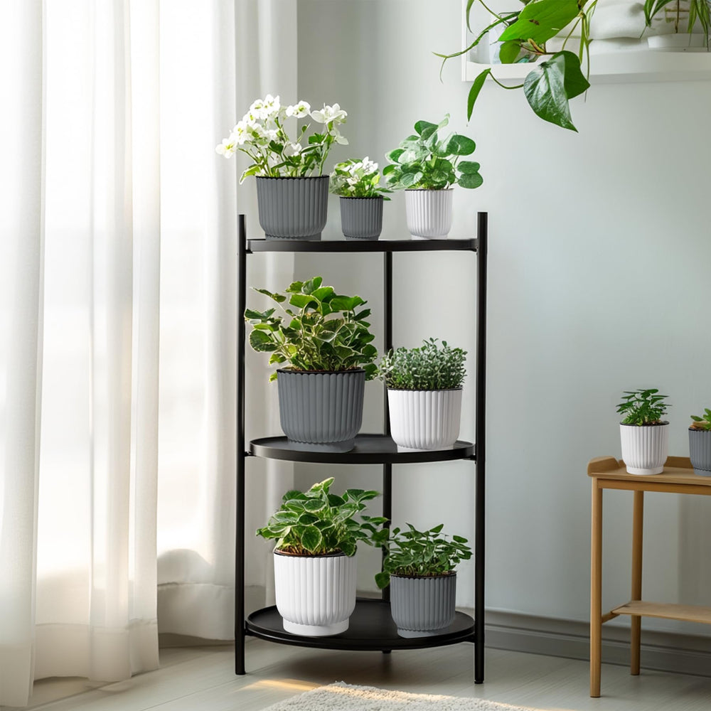 T4U Self Watering Pot 7 inch gray in home decor